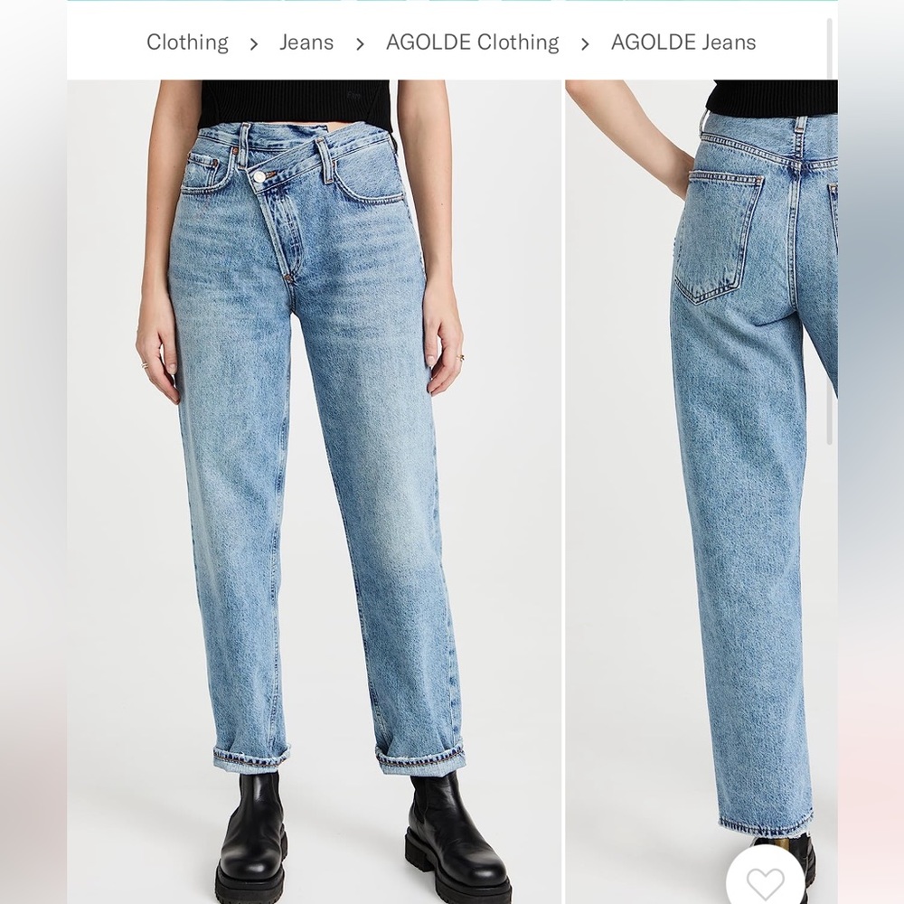 Agolde cross cross size 24 jeans